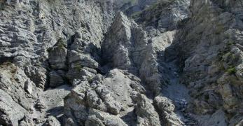Torrioni rocciosi lungo la forra del Torrente Susaibes 