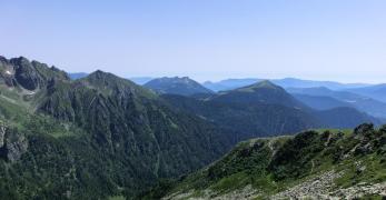 Panorama verso il Monte Agaro e il Monte Coppolo