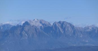 L’Alpago con il Col Nudo e il Monte Teverone