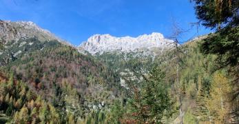 La Val Cerosolin con il Pramaggiore sullo sfondo