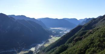Panorama sulla Val Tramontina dalle pendici del Monte Creto’