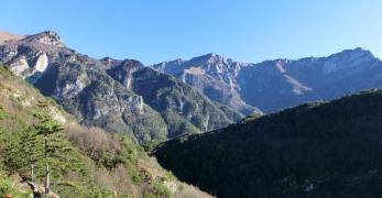 Panorama verso il Monte Valcalda