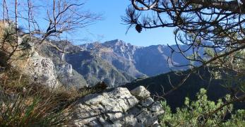 Balcone panoramico verso il Monte Valcalda