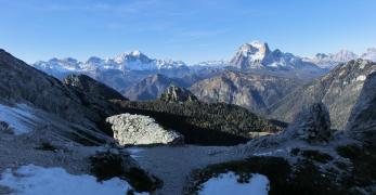 La Val Zoldana con i Monti Pelmo e Civetta