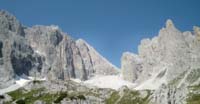 Il Passo Sentinella tra Cima 11 e Croda Rossa di Sesto
