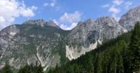 Spiz de San Piero e Cime de la Pala Anziana dal Rifugio Casera Bosconero 