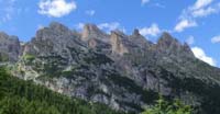 Da dx: Campanili dei Lastei, Cima Zopel e Cima di Campido