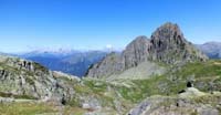Sella Verde e Colbricon Piccolo. Sullo sfondo, il Latemar 