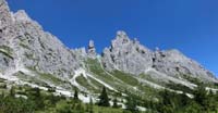 Forcella S. Pietro con il Pupo, tra il Monte Ciarido e il Ciastelin