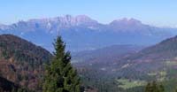 La Val Belluna con Schiara, Pelf e Serva