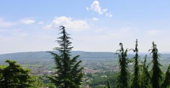 Il Montello dalla Rocca di Cornuda 