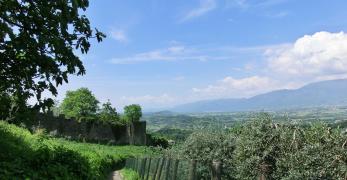 La gradinata che sale alla Rocca di Asolo 