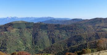 Il versante nord del Monte Cesen