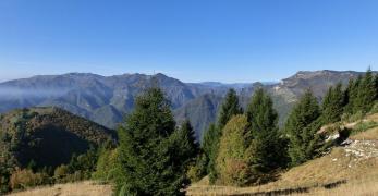 Il Massiccio del Monte Grappa dalle pendici del Monte Zogo