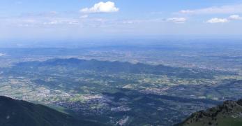 La pianura da Cima Grappa