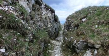 Trincea presso Cima Grappa