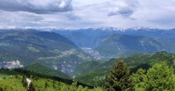 La Val Sugana dalla vetta del Monte Pertica