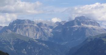 Il Gruppo del Sella dal Pulpito