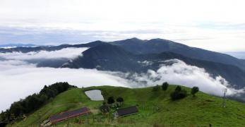 Stalle di Paoda e la dorsale del Monte Cesen