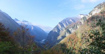 Prime luci del mattino in Val Settimana