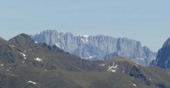 L’imponente parete sud della Marmolada