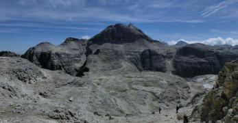 Il Piz Boe’ e il Pizzo del Lago Gelato