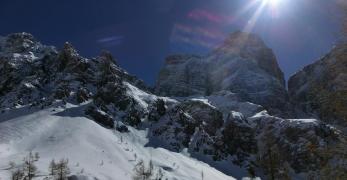 Il Monte Pelmo in controluce