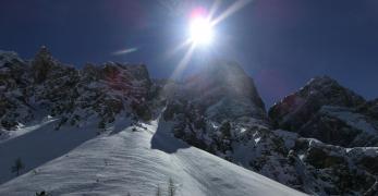 Il Monte Pelmo in controluce