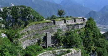 La batteria esterna del Forte di Monte Festa