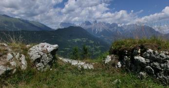 Panorama sulla Valle di Primiero dalla parte superiore degli Stoli