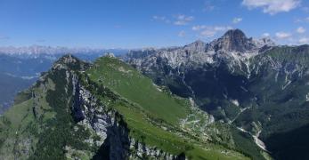 La Pala Alta, il Monte Zita e il Monte Duranno