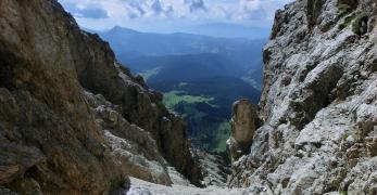 La Val d'Ega dal Passo delle Coronelle 