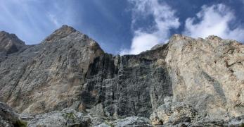 La parete est del Catinaccio Centrale 