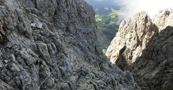L'uscita della ferrata