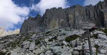 Verso l'attacco della ferrata 