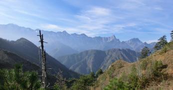 La Catena dell’Alpago scendendo dal Monte Lupo