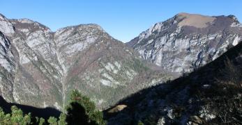 Il Passo di Monte Rest fra il Monte Costa di Paladin e il Monte Rest