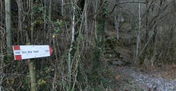 L’attacco del sentiero per il Monte Creto’