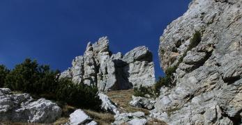 Torrioni rocciosi verso Forcella Bela